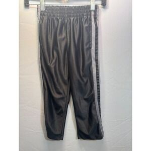 Highland Outfitters Kids Track Pants Black Grey Side Stripe Size 5/6 Athletic